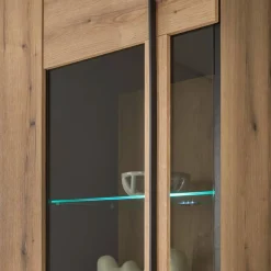 Wohnen Wohnwände|Wohnwand*Wohnzimmer TV-Möbel-Set in Eiche - Brocus (vierteilig)