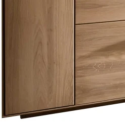 Wohnen Wohnzimmer Vitrine aus Asteiche mit Metall - Clenza I