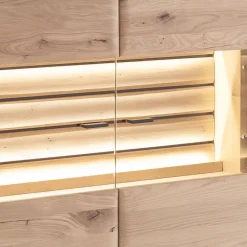 Wohnen Esszimmer-Vitrinen|Esszimmerschränke*Wohnzimmer Vitrinenschrank in Asteiche Hell - Azzurian