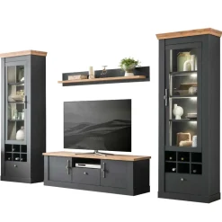 Wohnen Wohnzimmer Wohnwand - Landhaus modern - Lionel (vierteilig)