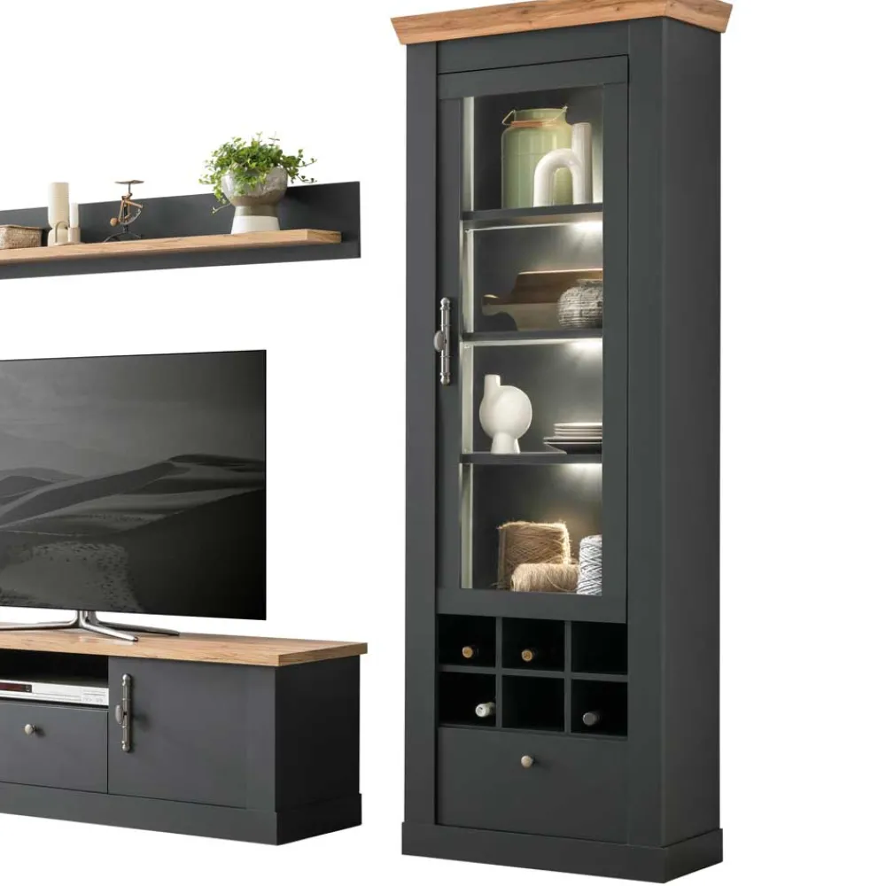 Wohnen Wohnzimmer Wohnwand - Landhaus modern - Lionel (vierteilig)