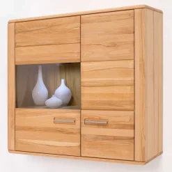 Wohnen Wohnzimmer Wohnwand Athias aus Kernbuche (vierteilig)