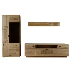 Wohnen Wohnzimmer Wohnwand in Asteiche Hell - Losiamos (dreiteilig)