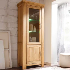 Wohnen Wohnzimmer Wohnwand Ladressa aus Wildeiche geölt und gewachst (vierteilig)