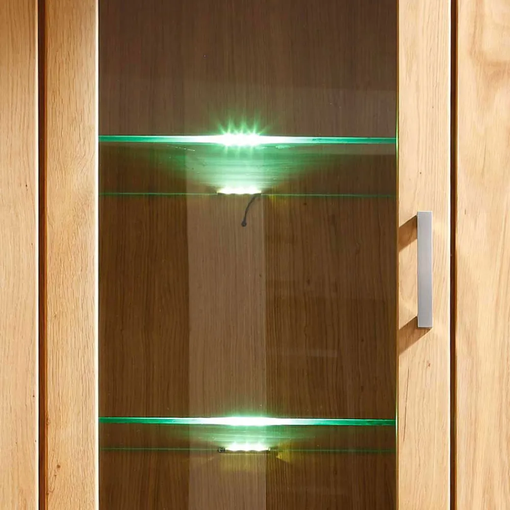 Wohnen Wohnzimmer Wohnwand Ladressa aus Wildeiche geölt und gewachst (vierteilig)