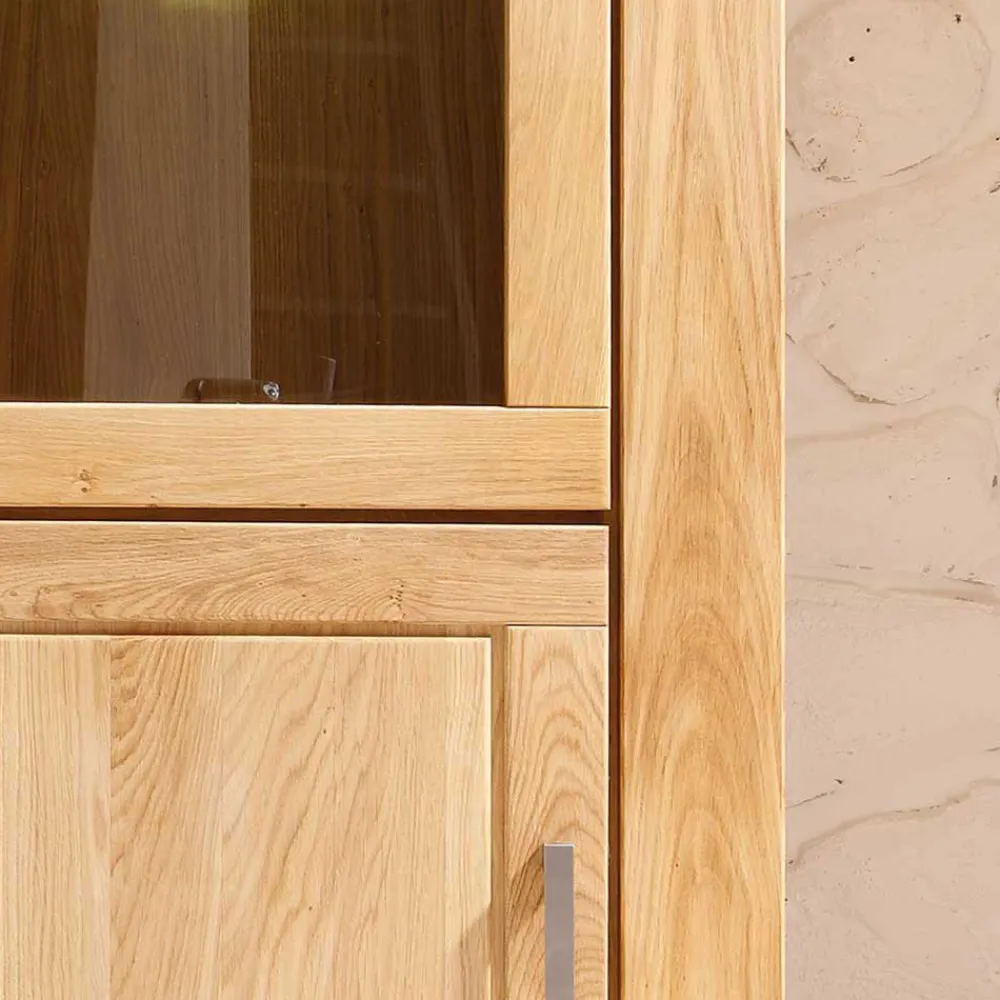 Wohnen Wohnzimmer Wohnwand Ladressa aus Wildeiche geölt und gewachst (vierteilig)