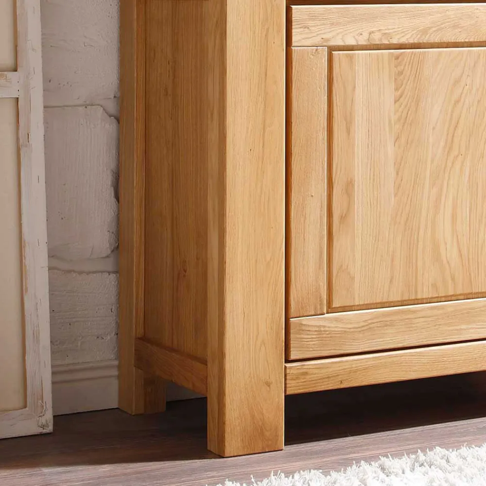 Wohnen Wohnzimmer Wohnwand Ladressa aus Wildeiche geölt und gewachst (vierteilig)