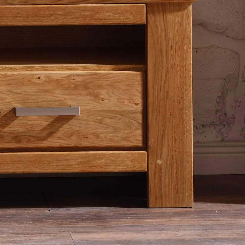 Wohnen Wohnzimmer Wohnwand Ladressa aus Wildeiche geölt und gewachst (vierteilig)