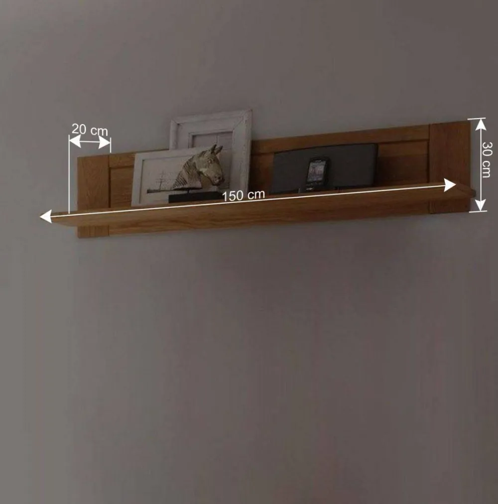 Wohnen Wohnzimmer Wohnwand Ladressa aus Wildeiche geölt und gewachst (vierteilig)