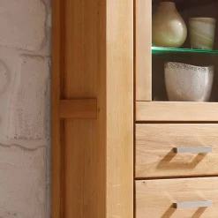 Wohnen Wohnzimmer Wohnwand Ladressa aus Wildeiche geölt und gewachst (vierteilig)