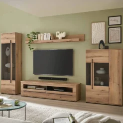 Wohnen Wohnzimmer Wohnwand Möbelkombi - Brocus (vierteilig)