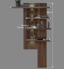Wohnen Wohnwände|Wohnwand*Wohnzimmereinrichtung Wohnwand Set - Cassna (dreiteilig)