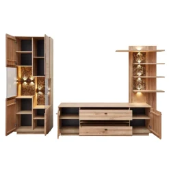 Wohnen Wohnwände|Wohnwand*Wohnzimmereinrichtung Wohnwand Set - Cassna (dreiteilig)