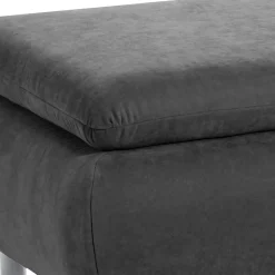 Wohnen Sessel & Hocker|Barhocker*Wohnzimmerhocker in Anthrazit mit Chrom - Venezia