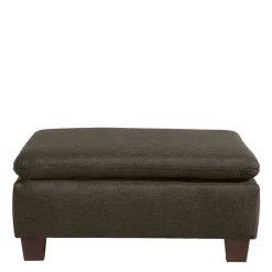 Wohnen Wohnzimmerhocker in Dunkelbraun - Faith