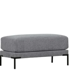 Wohnen Wohnzimmerhocker in Jeansblau Chenille - Imonas