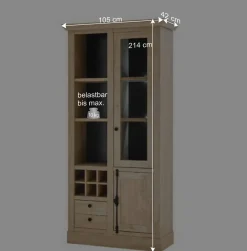 Wohnen Wohnwände|Wohnwand*Wohnzimmer-Landhausmöbel Set - Hengas (vierteilig)