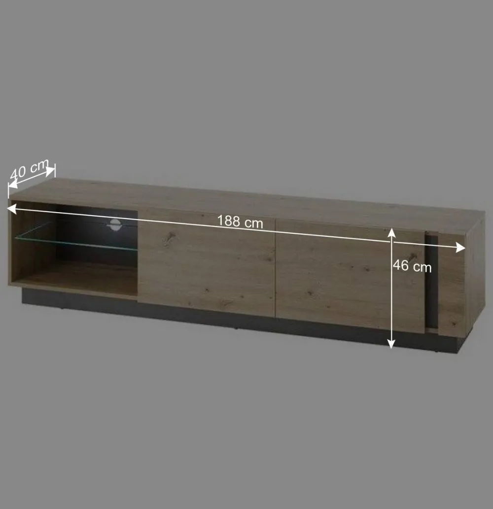 Wohnen Glasmöbel|Wohnzimmer Komplett*Wohnzimmermöbel inklusive Sofatisch - Lairian (sechsteilig)