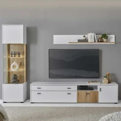 Wohnen Wohnzimmermöbel Kombi zweifarbig - Nenaloro (dreiteilig)