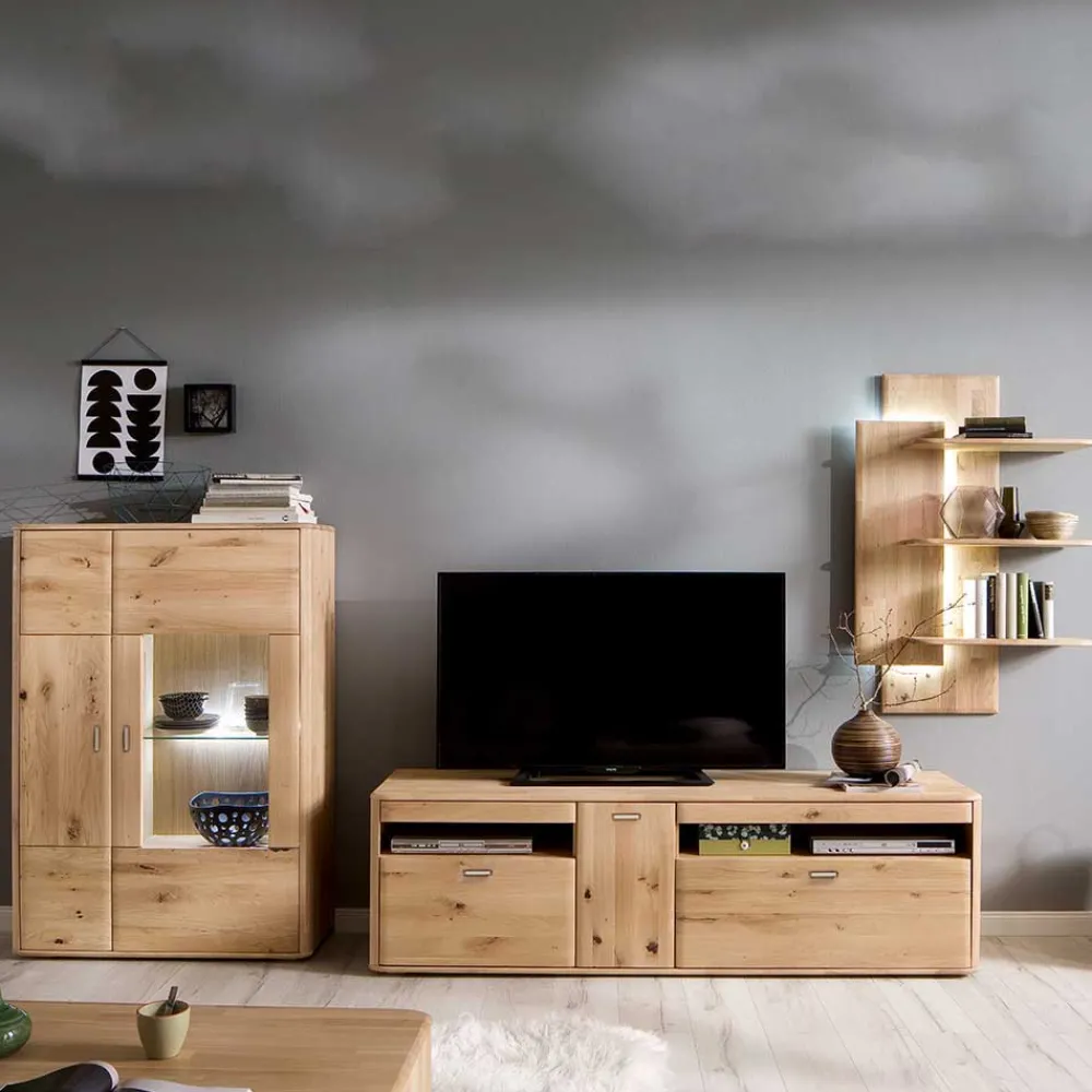 Wohnen Wohnzimmermöbel Set aus Holz - Destal (dreiteilig)