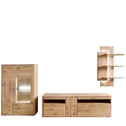 Wohnen Wohnzimmermöbel Set aus Holz - Destal (dreiteilig)