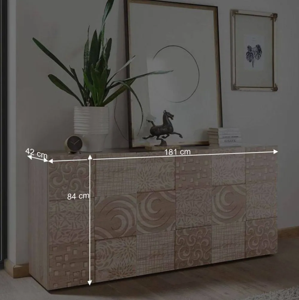 Wohnen Wohnzimmermöbel Set in Holz - Bielvas (dreiteilig)