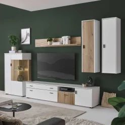 Wohnen Wohnzimmermöbel Set zweifarbig - Nenaloro (fünfteilig)