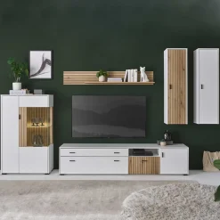 Wohnen Wohnzimmermöbel Set zweifarbig - Nenaloro (fünfteilig)