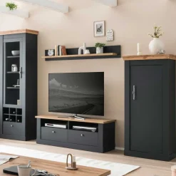 Wohnen Wohnzimmermöbel TV Anbauwand Set - Lionel (vierteilig)