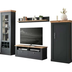 Wohnen Wohnzimmermöbel TV Anbauwand Set - Lionel (vierteilig)