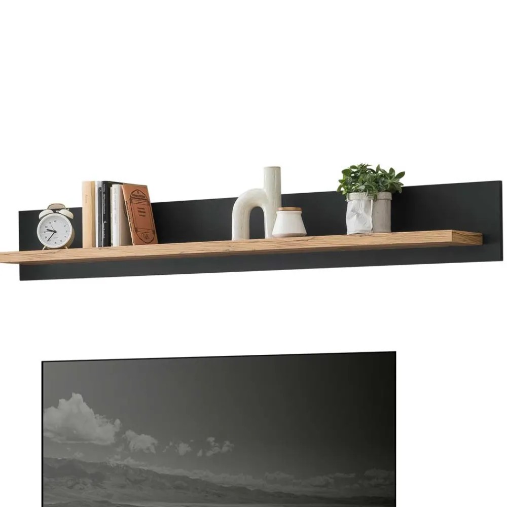 Wohnen Wohnzimmermöbel TV Anbauwand Set - Lionel (vierteilig)