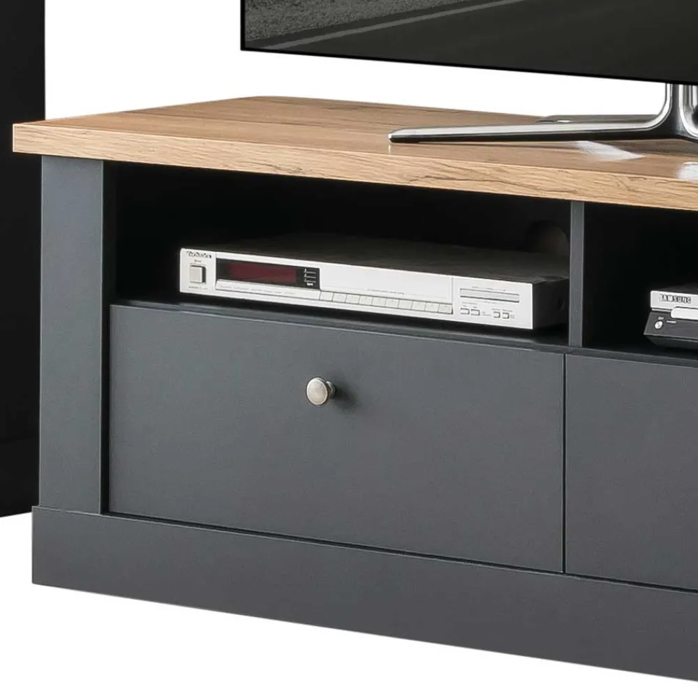 Wohnen Wohnzimmermöbel TV Anbauwand Set - Lionel (vierteilig)