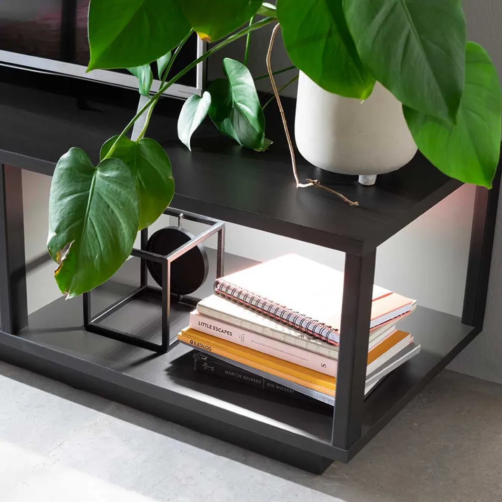 Wohnen Wohnwände|Wohnwand*Wohnzimmermöbel TV Wand in Grau - Ridona (dreiteilig)