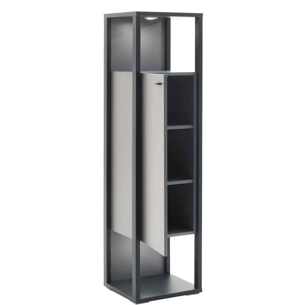 Wohnen Wohnwände|Wohnwand*Wohnzimmermöbel TV Wand in Grau - Ridona (dreiteilig)