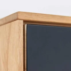 Wohnen Wohnzimmerschränke|Vitrinen*Wohnzimmerschrank aus Eiche und Glas - Masicuri