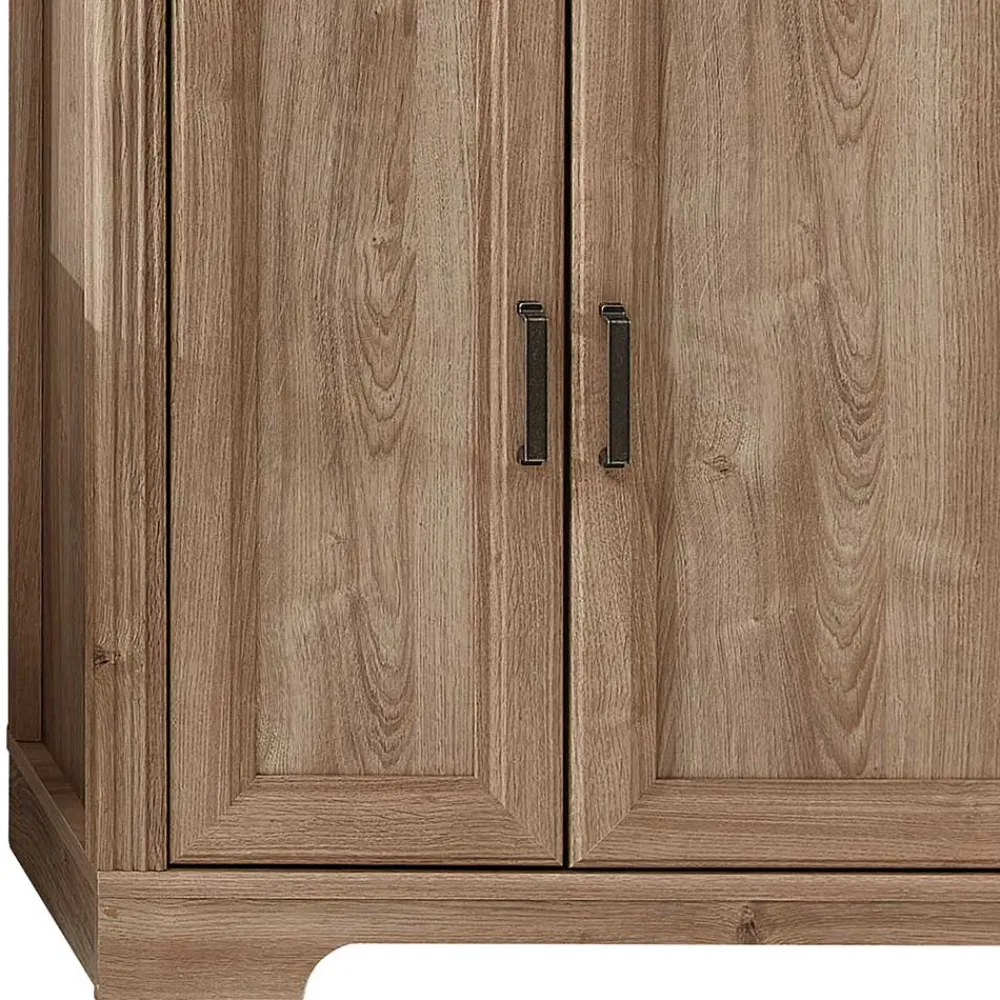 Wohnen Wohnzimmerschrank in Eiche Optik mit LED - Barack