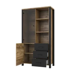 Wohnen Wohnzimmerschrank in Fichte Holzoptik verwittert - Simeona