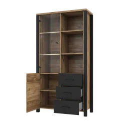 Wohnen Wohnzimmerschrank in Fichte Holzoptik verwittert - Simeona