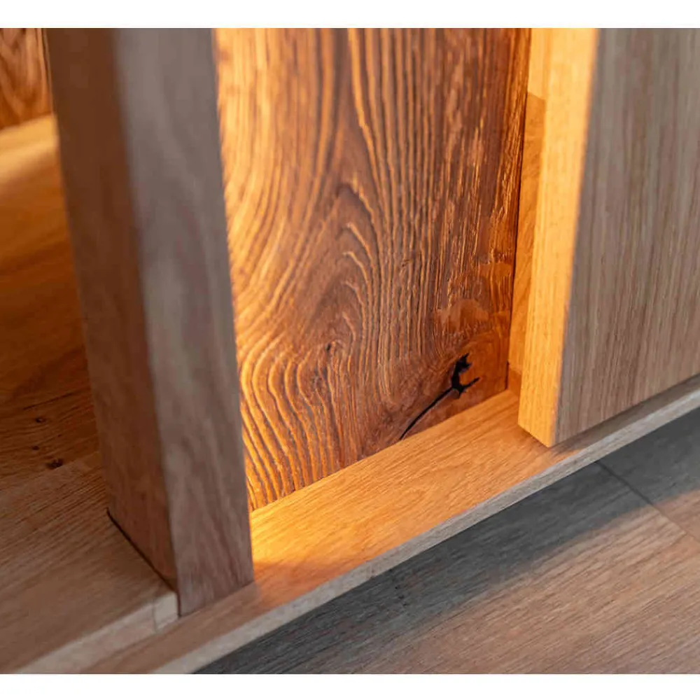 Wohnen Sideboards & Kommoden|Sideboards & Kommoden*Wohnzimmerschrank mit Glas und LED Licht - Cocondar