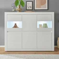 Wohnen Wohnzimmerschrank mit Glaseinsätzen - Ilana