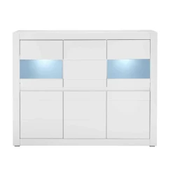 Wohnen Wohnzimmerschrank mit Glaseinsätzen - Ilana