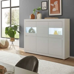 Wohnen Wohnzimmerschrank mit Glaseinsätzen - Ilana