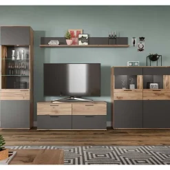 Wohnen Wohnwände|Wohnwand*Wohnzimmerschränke & Regal - TV Wand - Lucios (vierteilig)