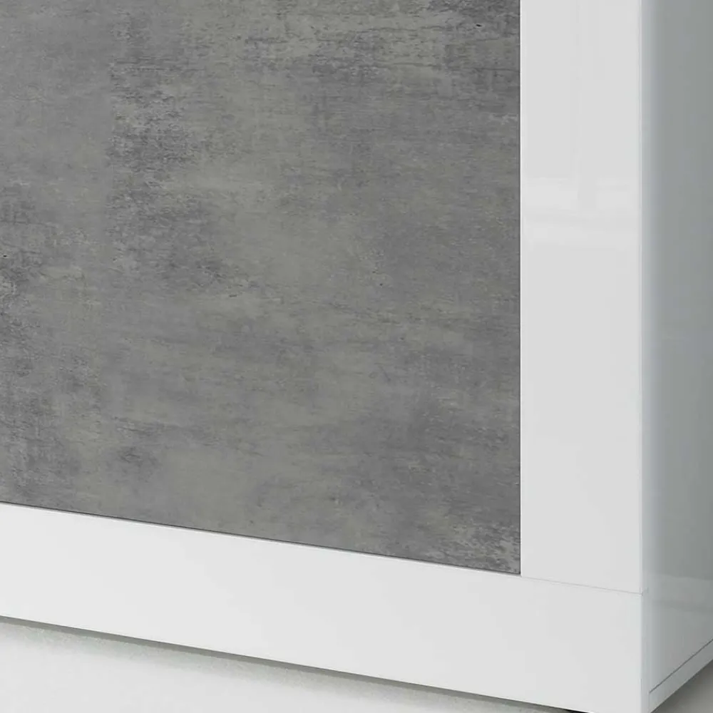 Wohnen Wohnzimmerschränke in Beton Optik - Narandu (zweiteilig)