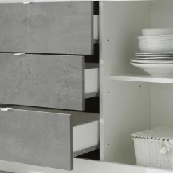 Wohnen Wohnzimmerschränke in Beton Optik - Narandu (zweiteilig)