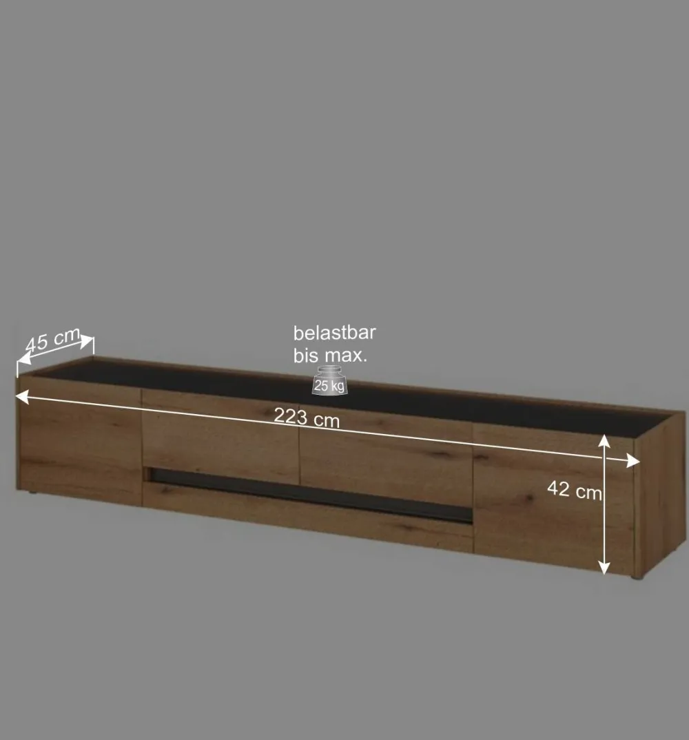 Wohnen Wohnzimmerschränke und Paneel Set - Colomania (vierteilig)