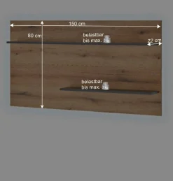 Wohnen Wohnzimmerschränke und Paneel Set - Colomania (vierteilig)