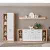 Wohnen Weiße Möbel|Wohnwände*Wohnzimmerschränke und Wandboard Set - Adejano (dreiteilig)