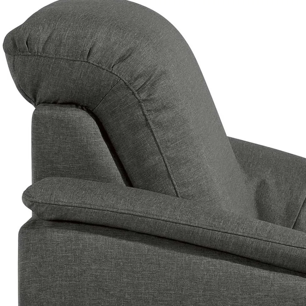 Wohnen Wohnzimmersessel in Anthrazit und Nussbaum - Classimo