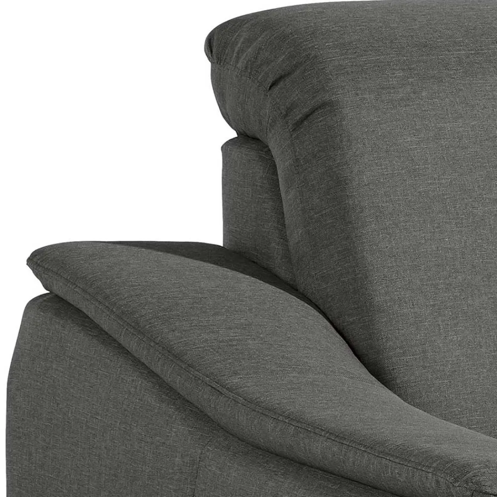 Wohnen Wohnzimmersessel in Anthrazit und Nussbaum - Classimo